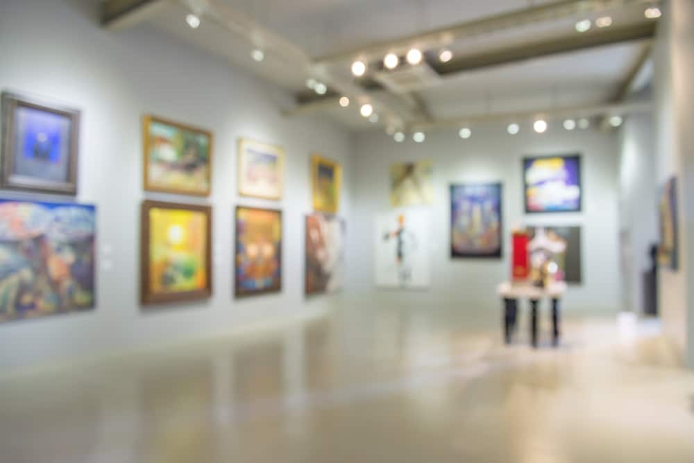 A Gallery view of an art museum like the Newport Art Museum in Rhode Island