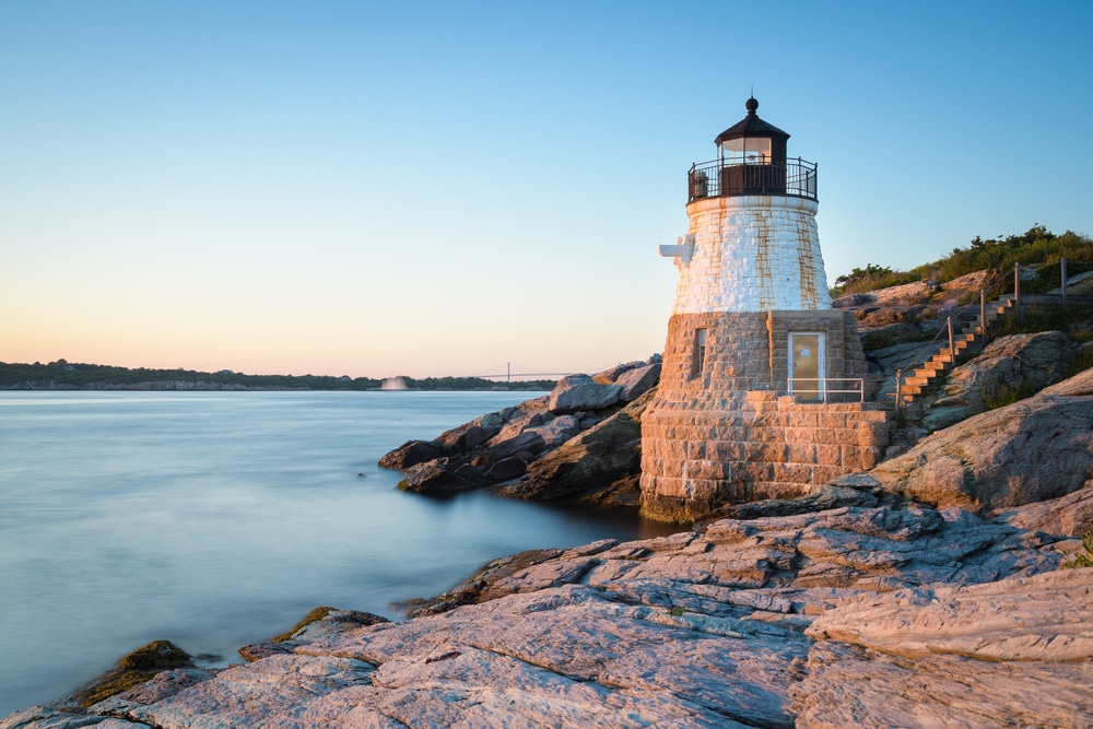 The Castle Hill Lighthouse is one of the many great things to do in Newport, RI