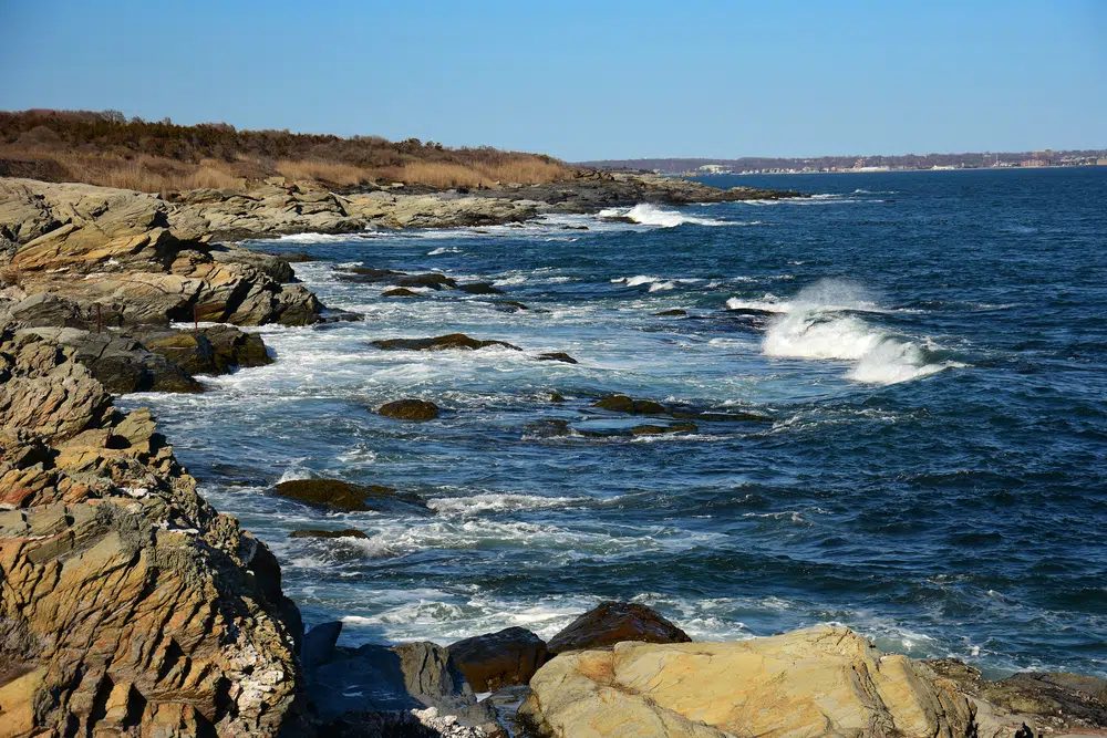 Enjoy the beautiful coastline of Rhode Island at Brenton Point State Park