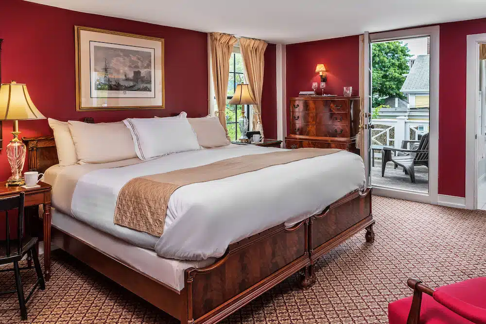 A gorgeous guest room at our Newport, RI Bed and Breakfast is the perfect place to enjoy a romantic getaway this winter